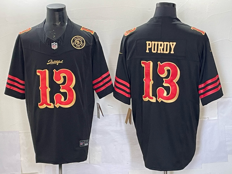 Men San Francisco 49ers #13 Purdy black Limited Nike NFL 2025 Jersey 005